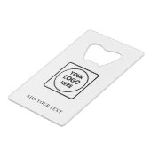 Code QR Texte Logo Design de Carte de Crédit Entre (Devant Angle)