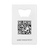 Code QR Texte Logo Design de Carte de Crédit Entre (Dos)