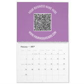 Code QR Texte personnalisé Calendrier professionne (Feb 2027)