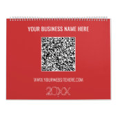 Code QR Texte personnalisé Calendrier professionne (Protection)