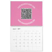 Code QR Texte personnalisé Calendrier professionne (Mar 2027)