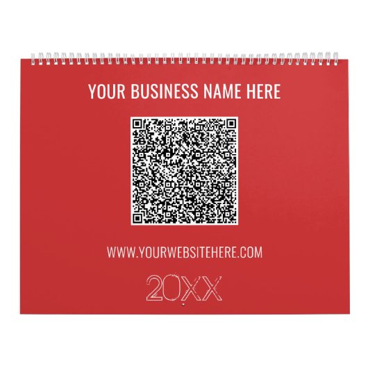 Code QR Texte personnalisé Calendrier professionne (Protection)