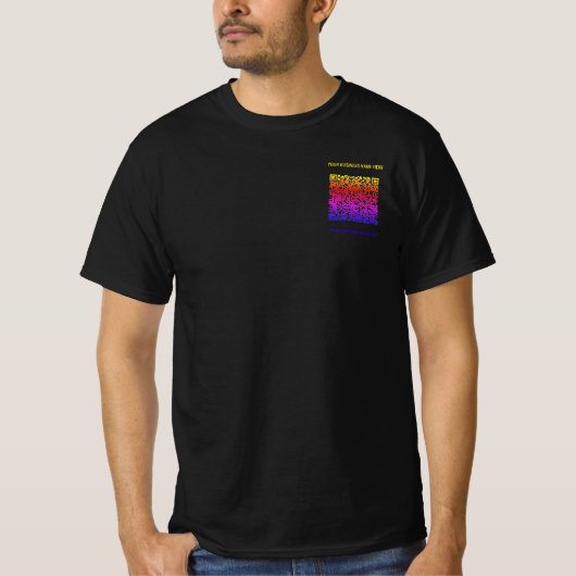 Code QR Texte personnalisé Entreprise T-shirt Vos  (Devant)