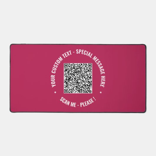 Code QR - Texte personnalisé et couleurs - Mat du  (Recto)