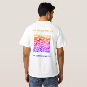 Code QR Texte personnalisé T-shirt professionnel C (Dos entier)