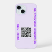 Code QR Texte personnalisé Votre coque iphone pers (Verso)