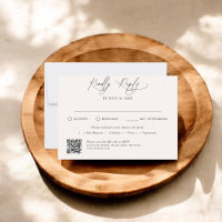 Code QR traditionnel de script minimal RSVP
