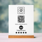 Code QR Tripadvisor | Affichage du lien de révisio (Neutre)