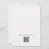 Code QR Une mariée dans une invitation de fête pré (Dos)