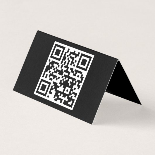 Code QR uniquement Carte pliée horizontale (Back)