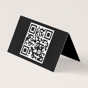 Code QR uniquement Carte pliée horizontale