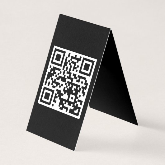 Code QR uniquement Carte pliée verticale (Back)