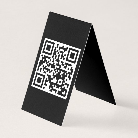 Code QR uniquement Carte pliée verticale (Front)