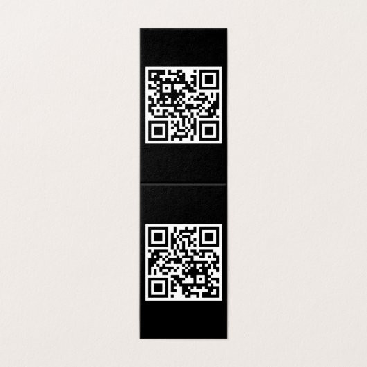 Code QR uniquement Carte pliée verticale (Outside Unfolded)