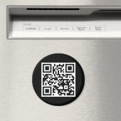 Code QR uniquement Magnet rond (In Situ (Lave-vaisselle))