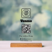 Code QR Venmo | Scannez pour payer avec un logo d' (Neutre)