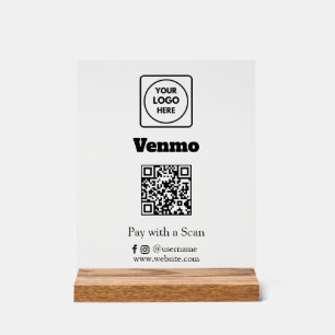 Code QR Venmo Scannez pour payer avec un logo d'