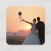 Code QR vert Photo RSVP Enclôture Invitation (Dos)