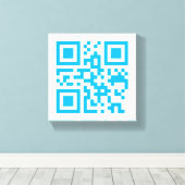 Code QR visuel sur toile emboutie Premium (Gloss) (Insitu (Plancher de Bois))
