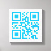 Code QR visuel sur toile emboutie Premium (Gloss) (Recto)