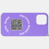 Code QR Votre cadeau coque iphone de message spéci (Verso (horizontal))