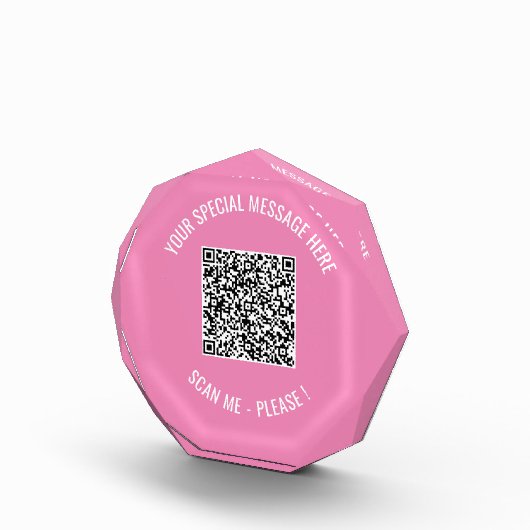 Code QR Votre Message Spécial Bloc Photo Surprise (Droite)