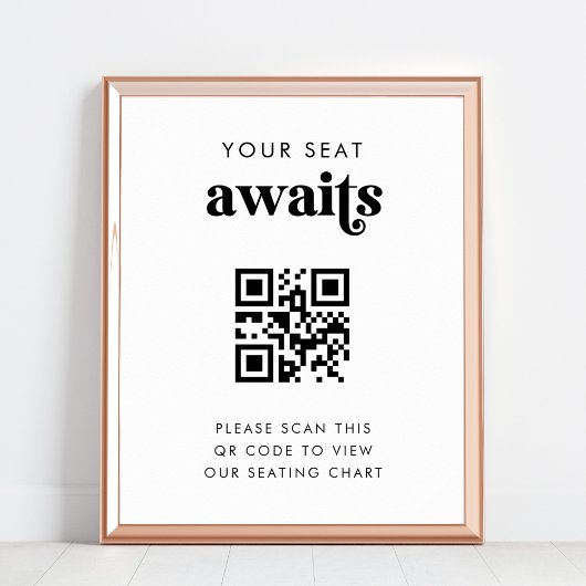 Code QR Votre Siège Attend Le Tableau De Sièges Ma