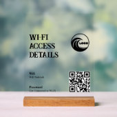 Code QR Wi-Fi sur panneau de mousse | Scannez pour (Neutre)