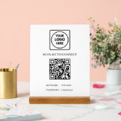 Code QR Wifi | Conception de logo personnalisé pou (Mariage)