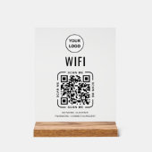 Code QR Wifi | Logo d'entreprise Scannez pour vous (Recto)