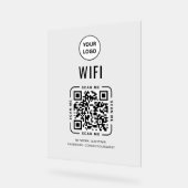 Code QR Wifi | Logo Entreprise Scannez pour vous c (Angle)