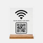 Code QR Wifi Scan pour se connecter autocollant (Recto)
