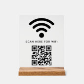 Code QR Wifi Scan pour se connecter autocollant  (Recto)