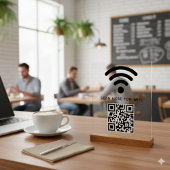 Code QR Wifi Scan pour se connecter autocollant 