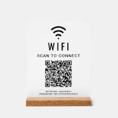 Code QR Wifi Scan pour se connecter blanc (Recto)