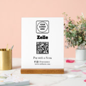 Code QR Zelle | Logo d'entreprise personnalisé pou (Mariage)