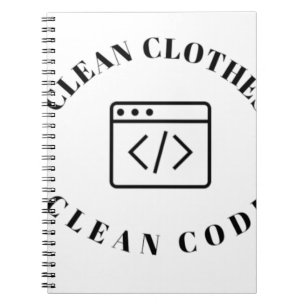 Code reinigen kleding notitieboek