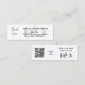 Code remise carte de remerciements - Emballage QR (Devant / Derrière)