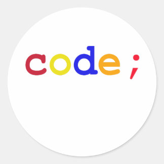 CODE RONDE STICKER
