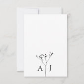 Code RSVP QR élégant avec Mariage photo (Dos)