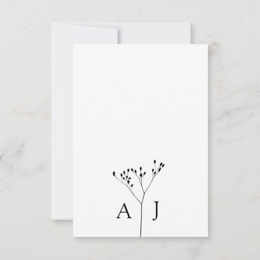 Code RSVP QR élégant avec Mariage photo (Dos)