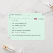 Code secret Carte d'anniversaire 🕵️ ♂️ Conspirati (Devant/Arrière en situation)