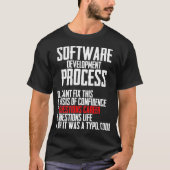 Code Software Development Process Programming Nerd T-shirt (Voorkant)