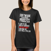 Code Software Development Process Programming Nerd T-shirt (Voorkant)