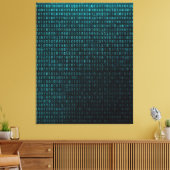 Code van Bestaan Canvas Afdruk (Insitu (Woonkamer))