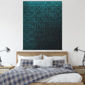 Code van Bestaan Canvas Afdruk (Insitu (Slaapkamer))