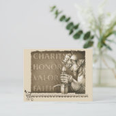 Code van de Chivalerie Briefkaart (Staand voorkant)