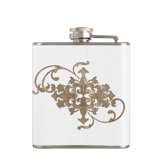 Code van de Chivalerie Heupfles (Achterkant)