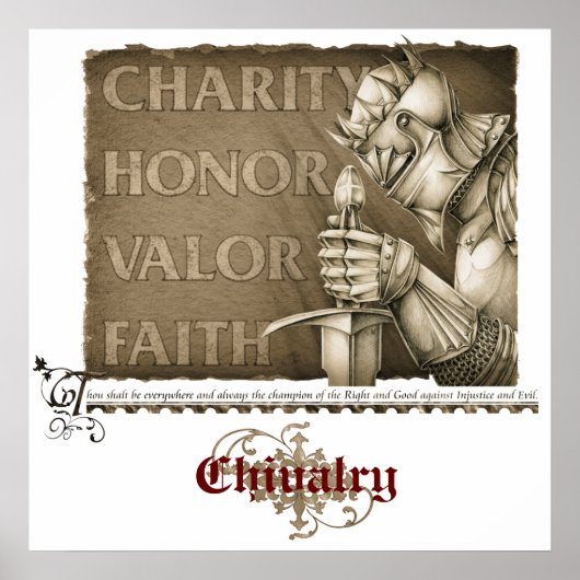 Code van de Chivalerie Poster (Voorkant)