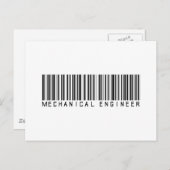 Code van de werktuigkundigenbalk briefkaart (Voorkant / Achterkant)